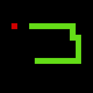 Screenshot of Snake Game (ARM Cortex-M3) project